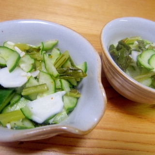 胡瓜と蕪昆布の六味唐辛子と米麹塩漬け
